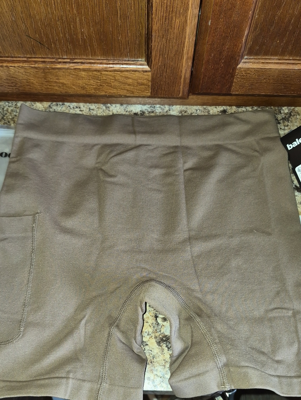 Thigh Society Seamless High-Waist Women's Cycling Shorts in Mocha Nwt